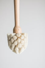 Load image into Gallery viewer, Light Wood Round Scrub Brush