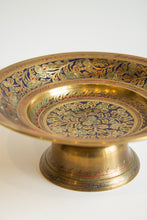 Load image into Gallery viewer, Vintage Ornate Brass Dish