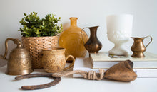 Load image into Gallery viewer, Vintage Amber Glass Bottle