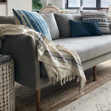 Load image into Gallery viewer, Cotton Striped Bath Towel