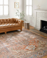 Load image into Gallery viewer, LOREN Rug | Terracotta / Sky