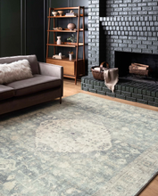 Load image into Gallery viewer, ROSETTE Rug | Denim / Fog