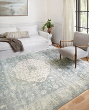 Load image into Gallery viewer, ROSETTE Rug | Denim / Fog