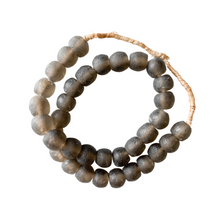 Load image into Gallery viewer, Grey Recycled Glass Beads