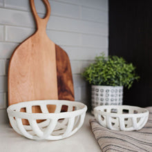 Load image into Gallery viewer, Airy Stoneware Basket Duo
