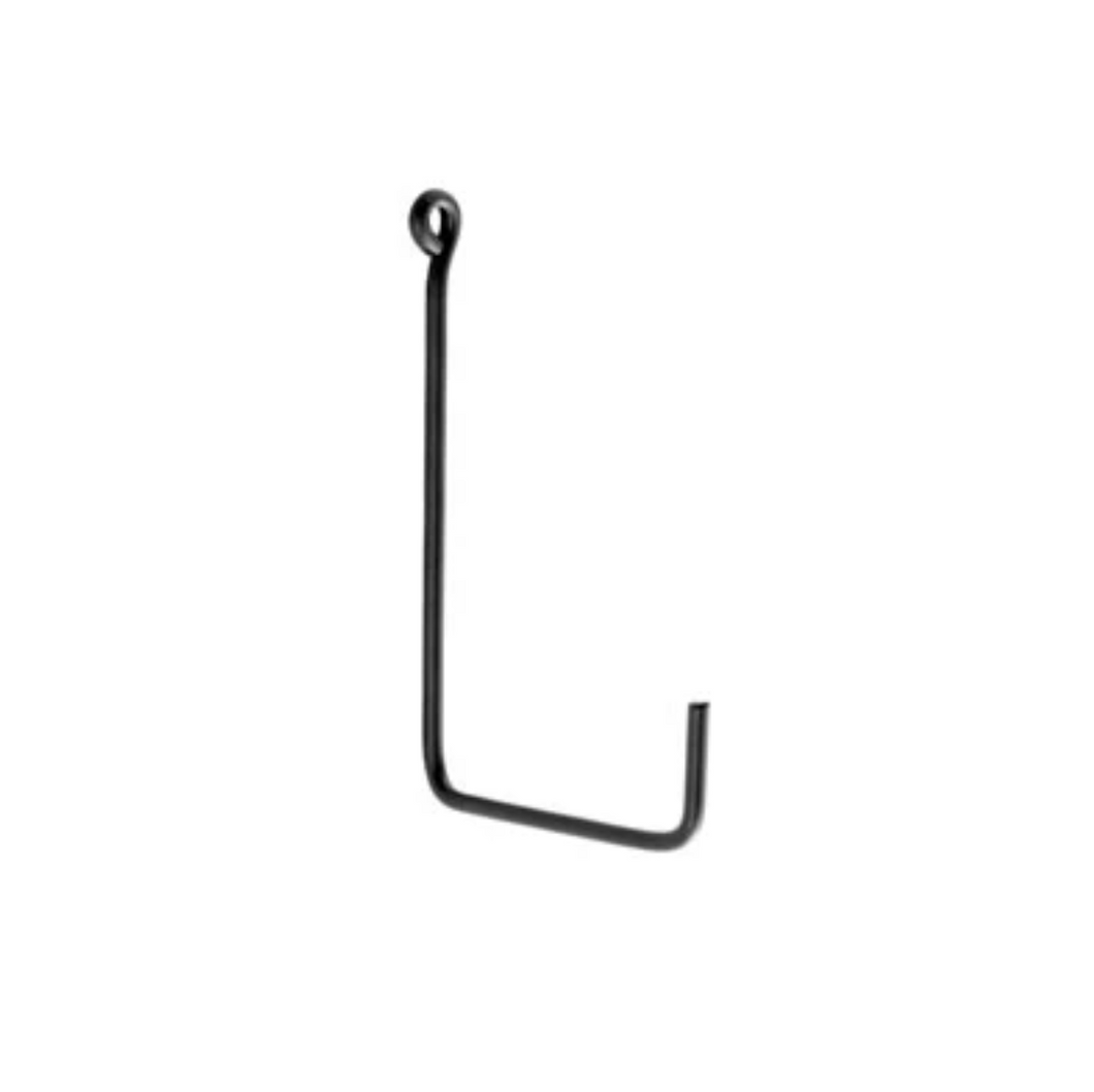 Thin Profile Wall Hook (iron and brass)