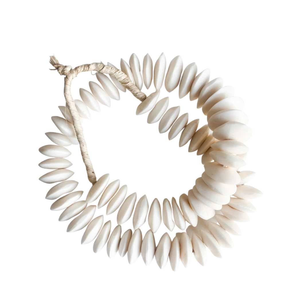 White Bone Beads